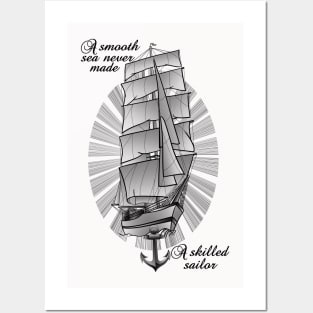 Sailing Ship Tattoo Posters and Art